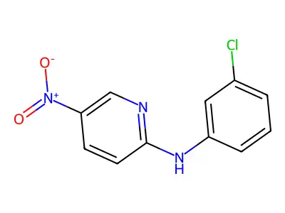 (3-Chloro-phenyl)-(5-nitro-pyridin-2-yl)-amine structure