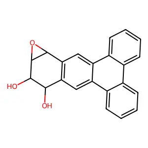 (10alpha,11beta,11aalpha,12aalpha)-10,11,11a,12a-Tetrahydrodibenz(5,6:7,8)anthra(1,2-b)oxirene-10,11-diol structure