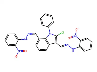 N-[(Z)-[2-chloro-3-[(E)-[(2-nitrophenyl)hydrazinylidene]meth structure