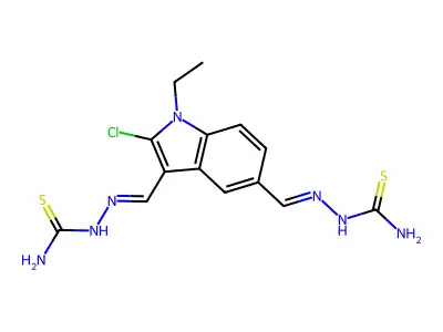 [(E)-[3-[(E)-(carbamothioylhydrazinylidene)methyl]-2-chloro- structure