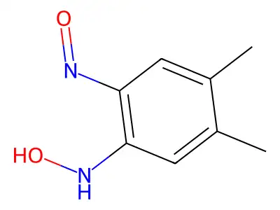 N-(4,5-dimethyl-2-nitrosophenyl)hydroxylamine structure
