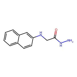 N-(2-萘基)甘氨酸酰肼 structure
