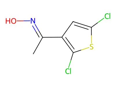 1-(2,5-Dichloro-3-thienyl)-1-ethanone oxime structure