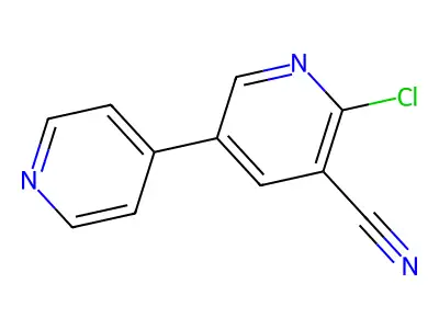 6-Chloro-[3,4'-bipyridine]-5-carbonitrile structure
