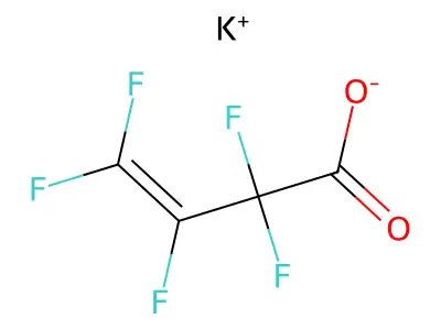Perfluorovinylacetic acid structure