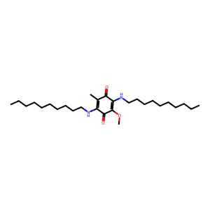 2,5-Cyclohexadiene-1,4-dione, 2,5-bis(decylamino)-3-methoxy-6-methyl- structure