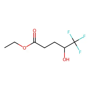 Ethyl 5,5,5-trifluoro-4-hydroxypentanoate structure