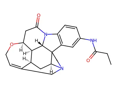 Strychnine, 2-propionamido- structure