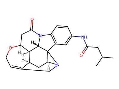 3-Methyl-N-(10-oxostrychnidin-2-yl)butanimidic acid structure