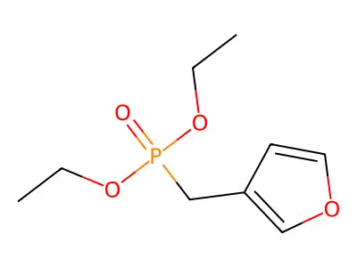 3-(Diethoxyphosphorylmethyl)furan structure