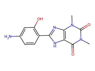 8-(4-Amino-2-hydroxyphenyl)-1,3-dimethyl-1,3-dihydropurine-2,6-dione structure