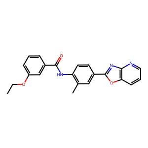 3-ethoxy-N-[2-methyl-4-([1,3]oxazolo[4,5-b]pyridin-2-yl)phenyl]benzamide structure