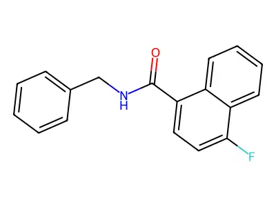 N-Benzyl-4-fluoro-1-naphthamide structure