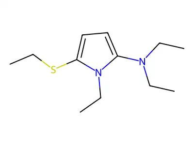 N,N,1-Triethyl-5-(ethylthio)-1H-pyrrol-2-amine structure