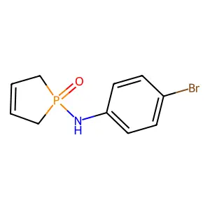 1-((4-bromophenyl)amino)-2,5-dihydro-1H-phosphole 1-oxide structure