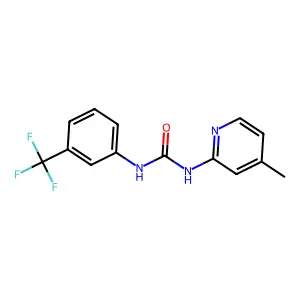 1-(4-Methylpyridin-2-yl)-3-[3-(trifluoromethyl)phenyl]urea structure