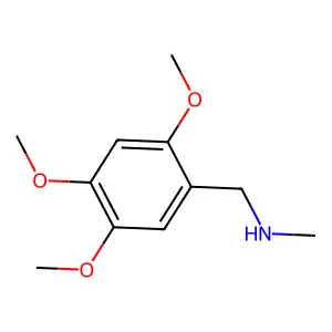 2,4,5-Trimethoxy-N-methylbenzenemethanamine structure