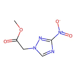 Methyl (3-nitro-1H-1,2,4-triazol-1-yl)acetate structure