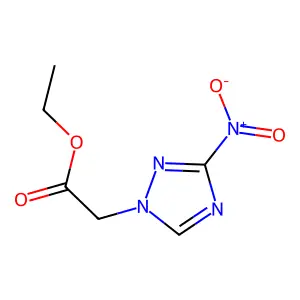 ethyl (3-nitro-1H-1,2,4-triazol-1-yl)acetate structure