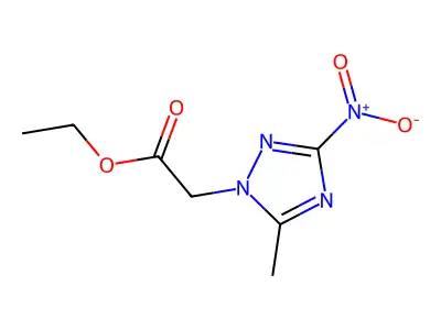 1H-1,2,4-Triazole-1-acetic acid, 5-methyl-3-nitro-, ethyl ester structure