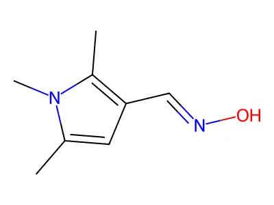 (Hydroxyimino)(1,2,5-trimethylpyrrol-3-yl)methane structure