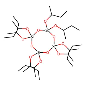 Cyclotetrasiloxane, 2,2,4,4,6,6,8,8-octakis(1-methylpropoxy)- structure