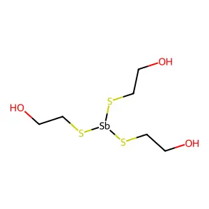 Ethanol, 2,2',2''-(stibylidynetris(thio))tris- structure