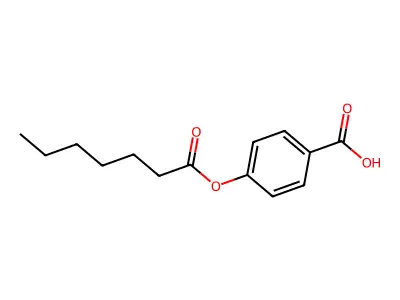 4-(Heptanoyloxy)benzoic acid structure
