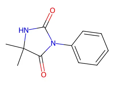 Hydantoin, 5,5-dimethyl-3-phenyl- structure
