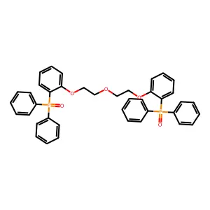 1-Diphenylphosphoryl-2-[2-[2-(2-diphenylphosphorylphenoxy)ethoxy]ethoxy]benzene structure
