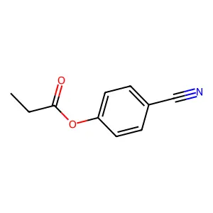 4-(1-Oxopropoxy)benzonitrile structure