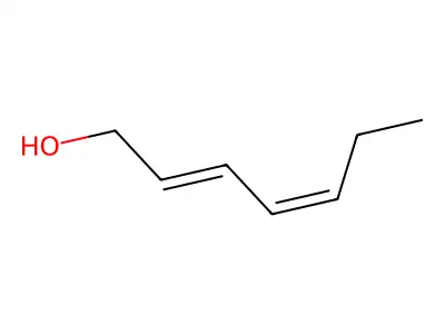 2,4-Heptadien-1-ol, (2E,4E)- structure