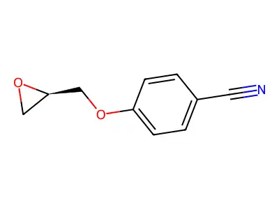 4-(2-Oxiranylmethoxy)benzenecarbonitrile structure