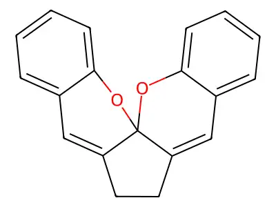 6,7-Dihydrocyclopenta(1,2-B:1,5-B')bis(1)benzopyran structure