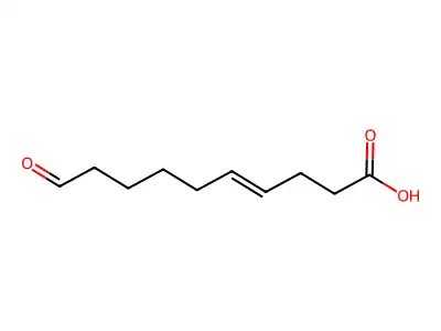 10-Oxodec-4-enoic acid structure