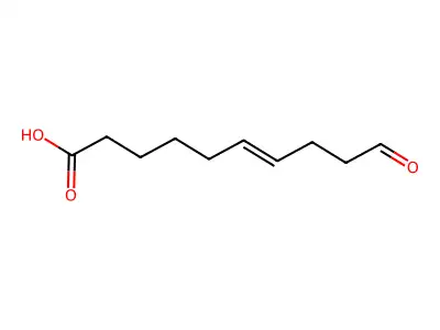 10-Oxodec-6-enoic acid structure
