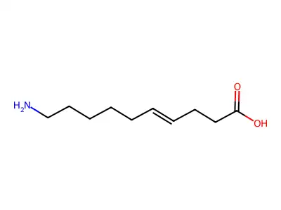 10-Aminodec-4-enoic acid structure