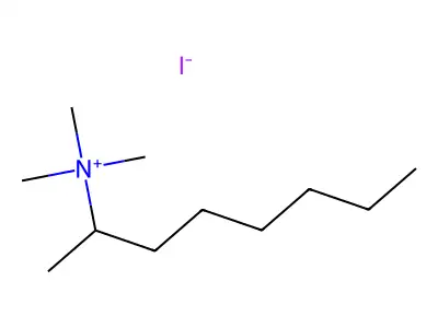 (1-Methylheptyl)trimethylammonium iodide structure