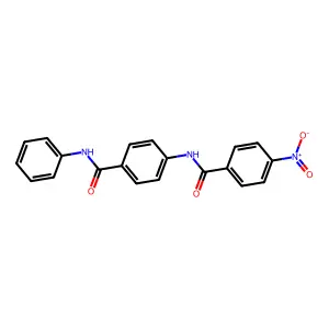 4-[(4-nitrobenzoyl)amino]-N-phenylbenzamide structure