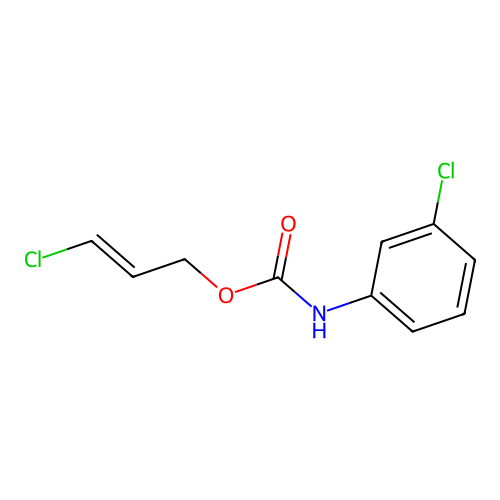 [(E)-3-chloroprop-2-enyl] N-(3-chlorophenyl)carbamate structure