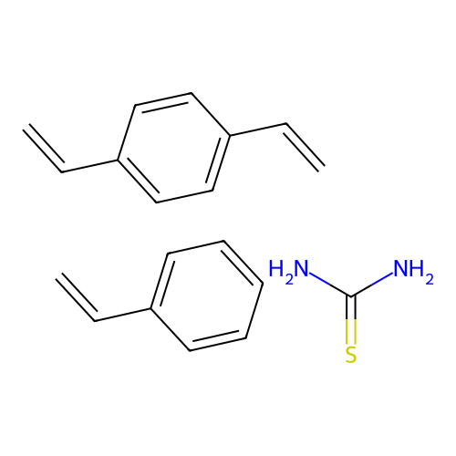 1,4-Bis(ethenyl)benzene;styrene;thiourea structure