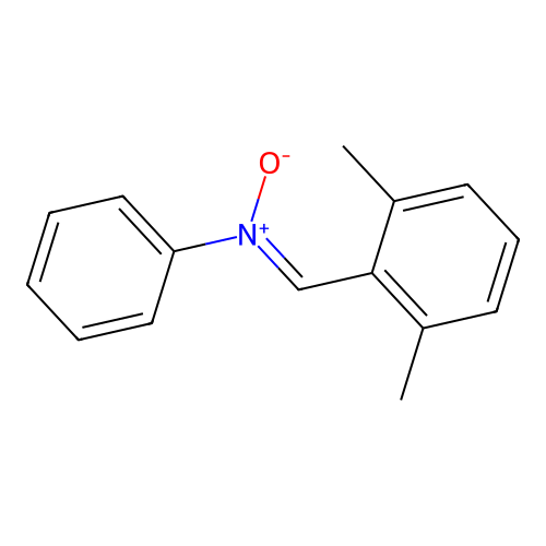 Benzenamine, N-((2,6-dimethylphenyl)methylene)-, N-oxide structure