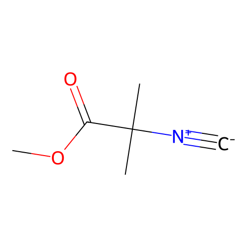 Methyl 2-isocyano-2-methylpropanoate structure
