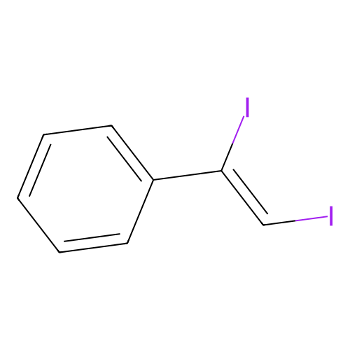 1,2-Diiodo-1-phenylethene structure