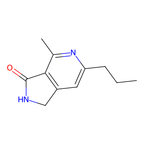 4-Methyl-6-propyl-3-pyrrolino[3,4-c]pyridin-3-one structure
