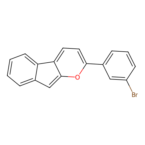 2-(3-Bromophenyl)indeno[2,1-b]pyran structure