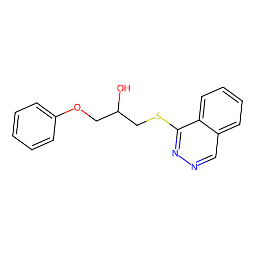 3-Phenoxy-1-phthalazinylthiopropan-2-ol structure