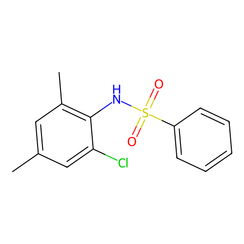 (2-Chloro-4,6-dimethylphenyl)(phenylsulfonyl)amine structure