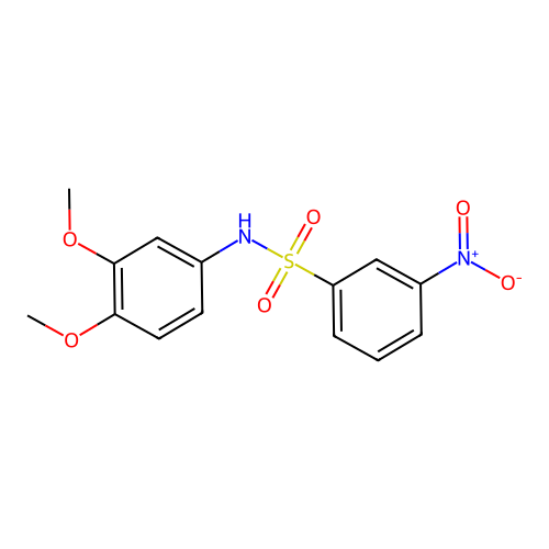 N-(3,4-dimethoxyphenyl)-3-nitrobenzenesulfonamide structure