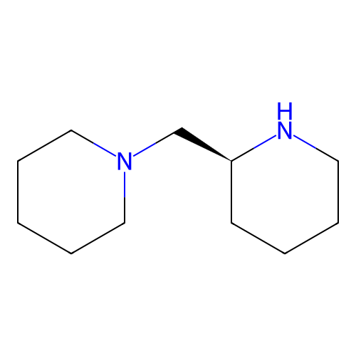 1-[[(2S)-piperidin-2-yl]methyl]piperidine structure